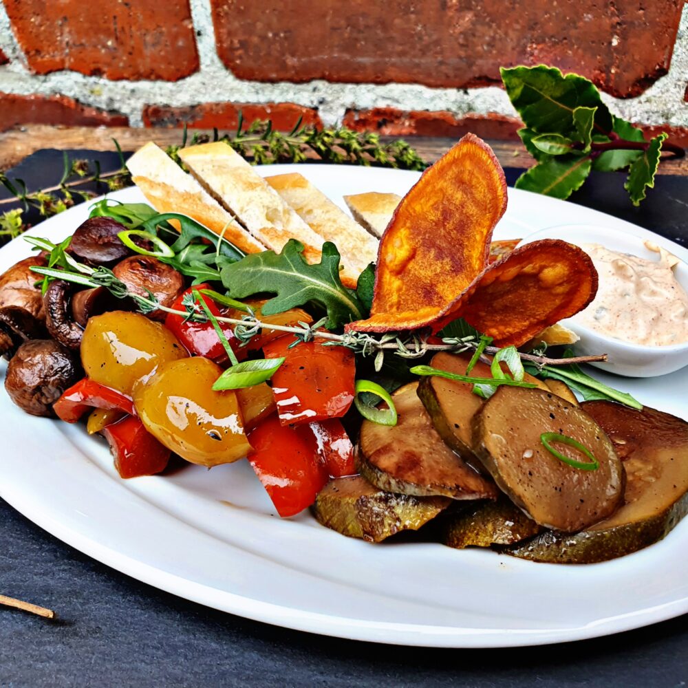 Antipasti Hof Viehbrook Vorspeise Mels Restaurant vegan